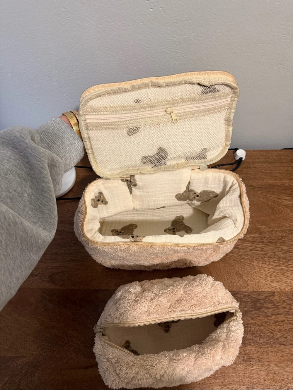 Moon Nude Teddy Makeup Bags